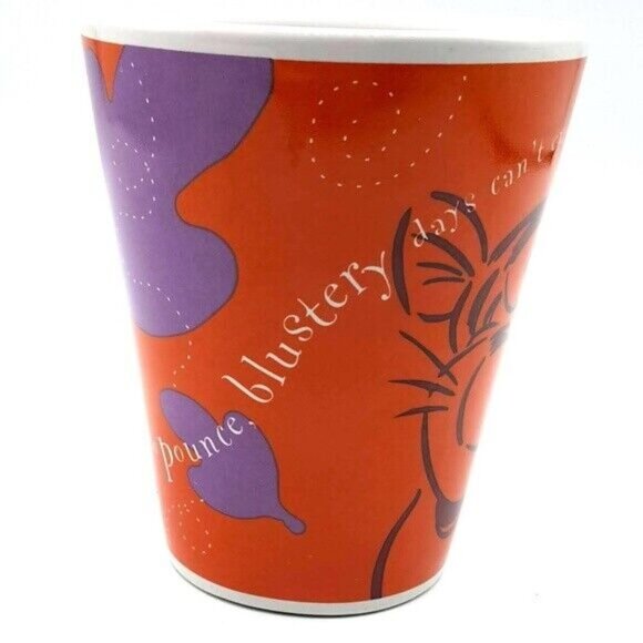 Disney Tigger Mug Pounce Blustery Days Bounce Orange Purple Leaf Autumn - Picture 2 of 8